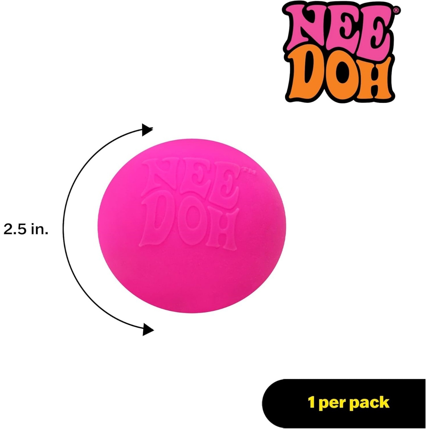 NeeDoh Original Sensory Ball – Pink - Image 5
