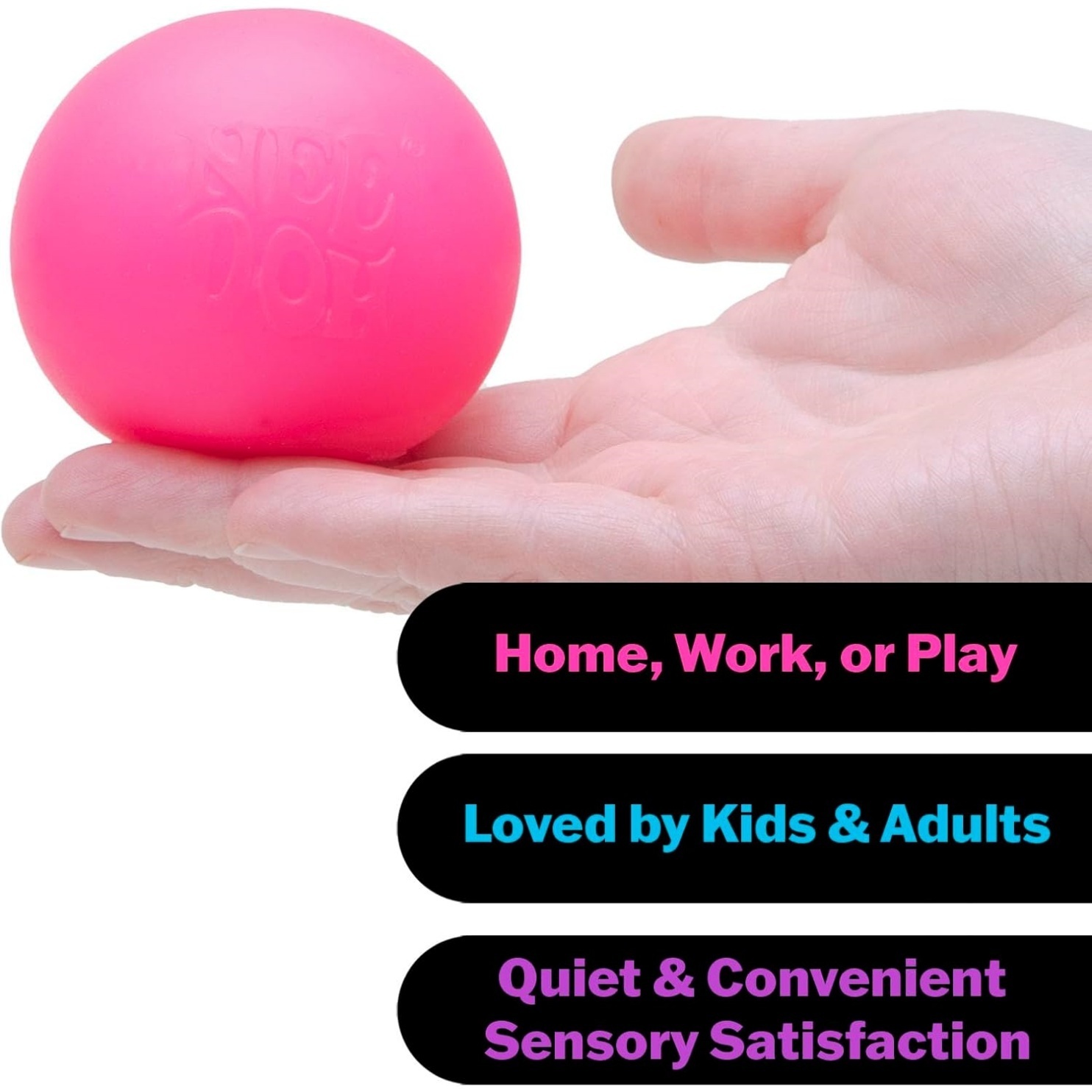 NeeDoh Original Sensory Ball – Pink - Image 4