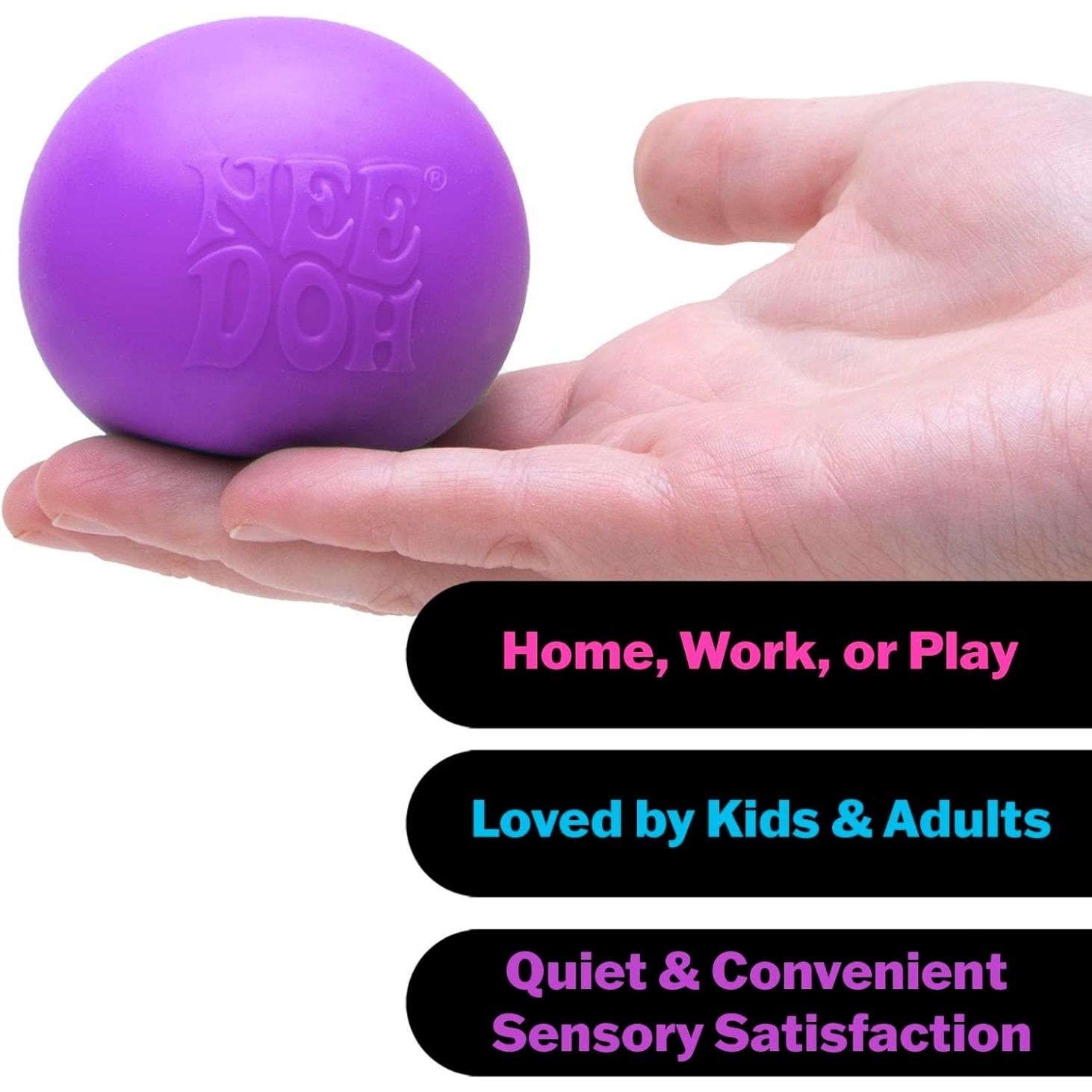 NeeDoh Original Sensory Ball – Pink - Image 23