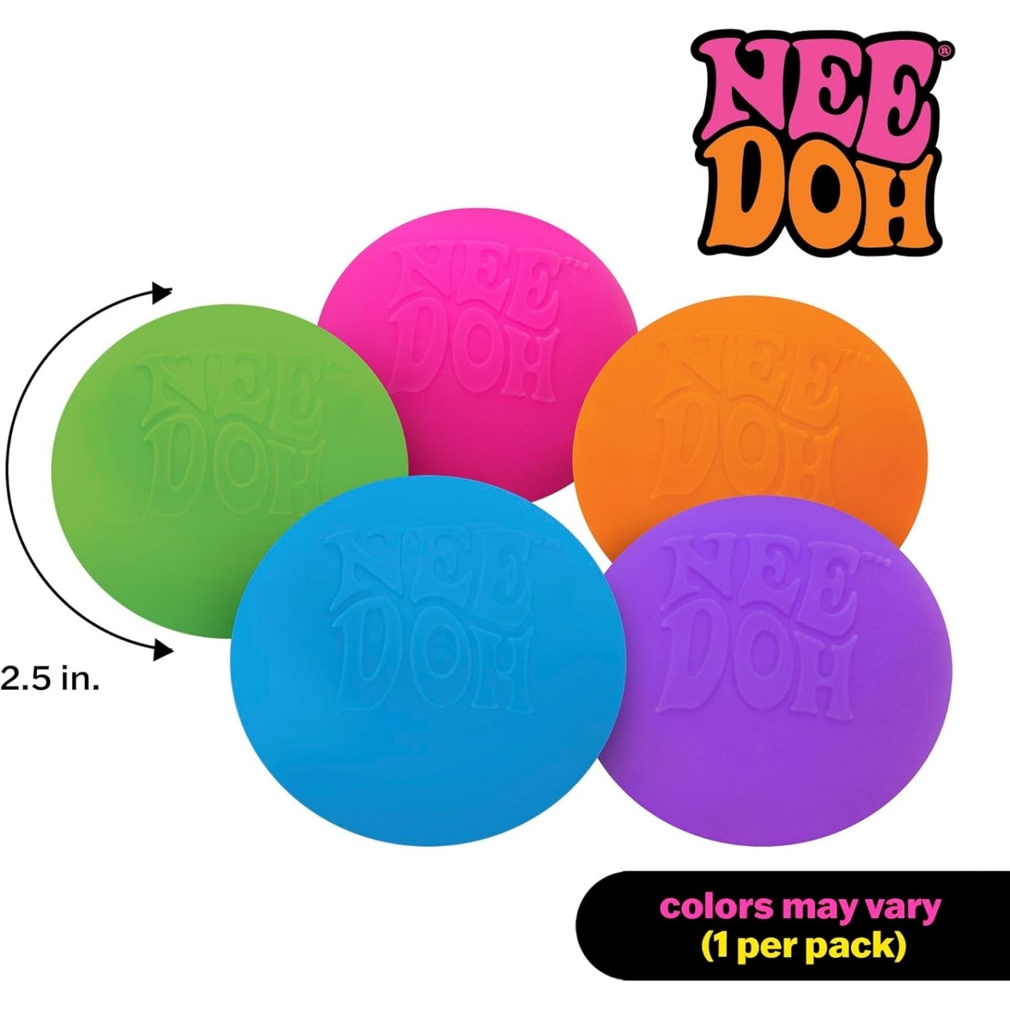 NeeDoh Original Sensory Ball – Pink - Image 11